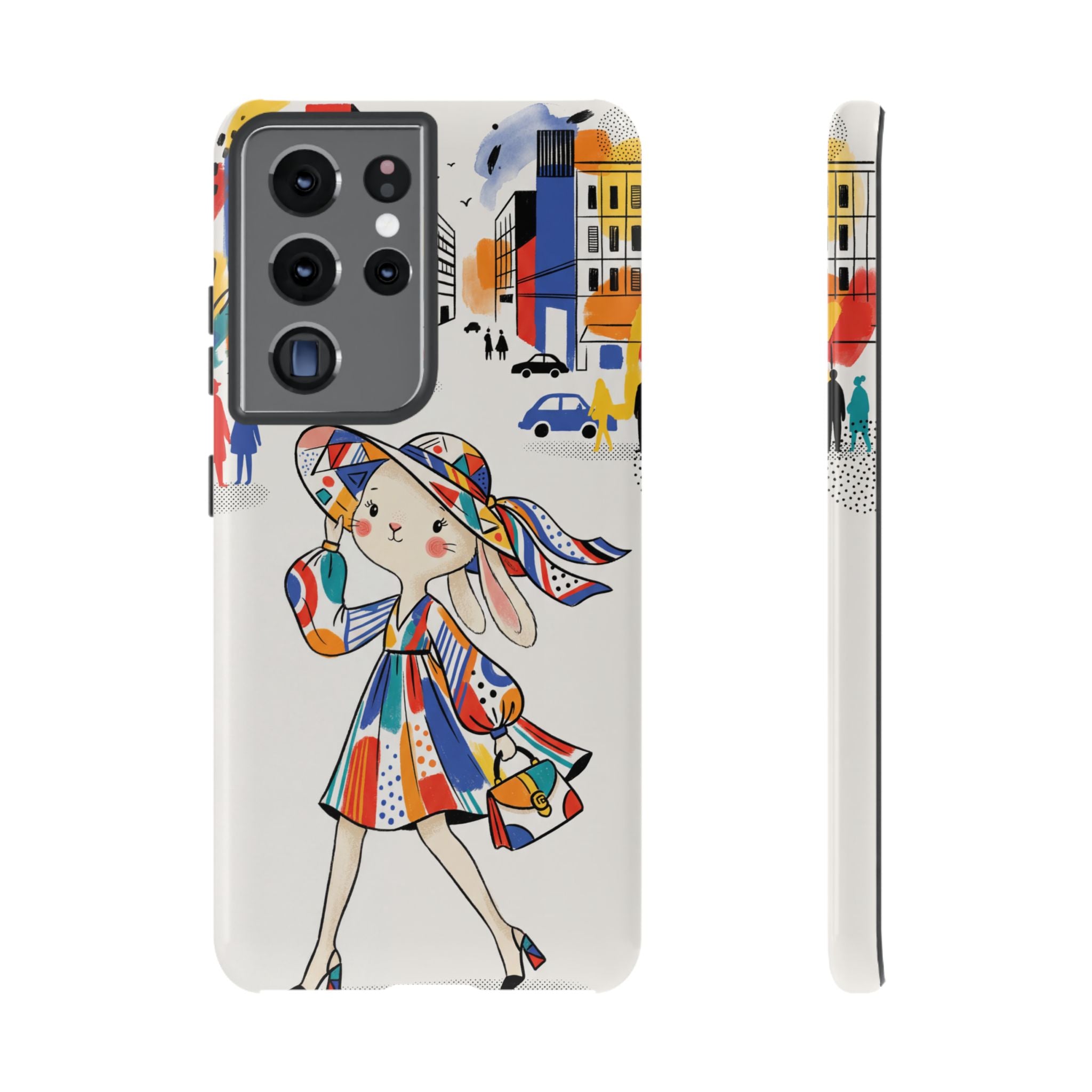 Chic Bunny City Samsung Galaxy Phone Case