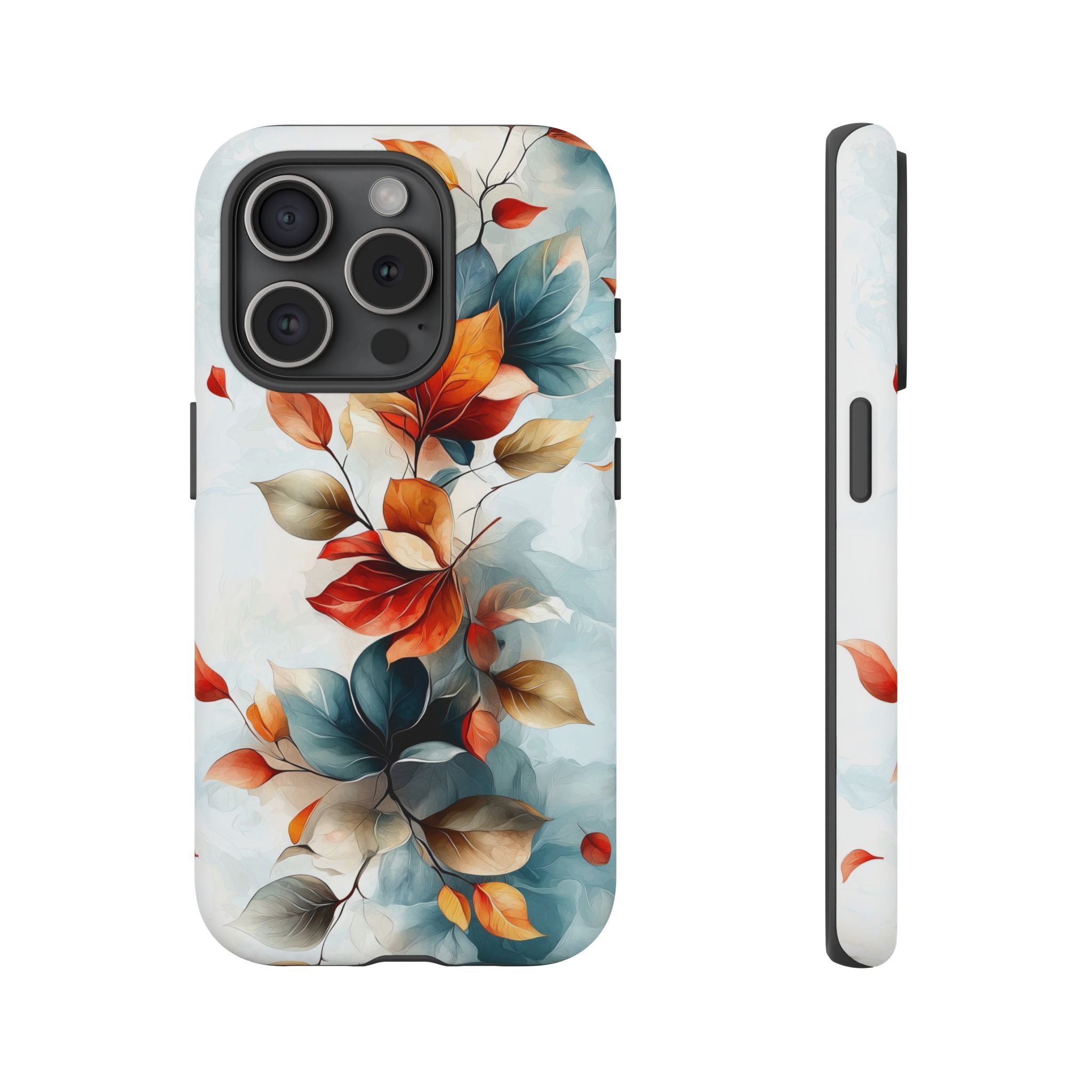 Floral Autumn Leaves Tough iPhone Case