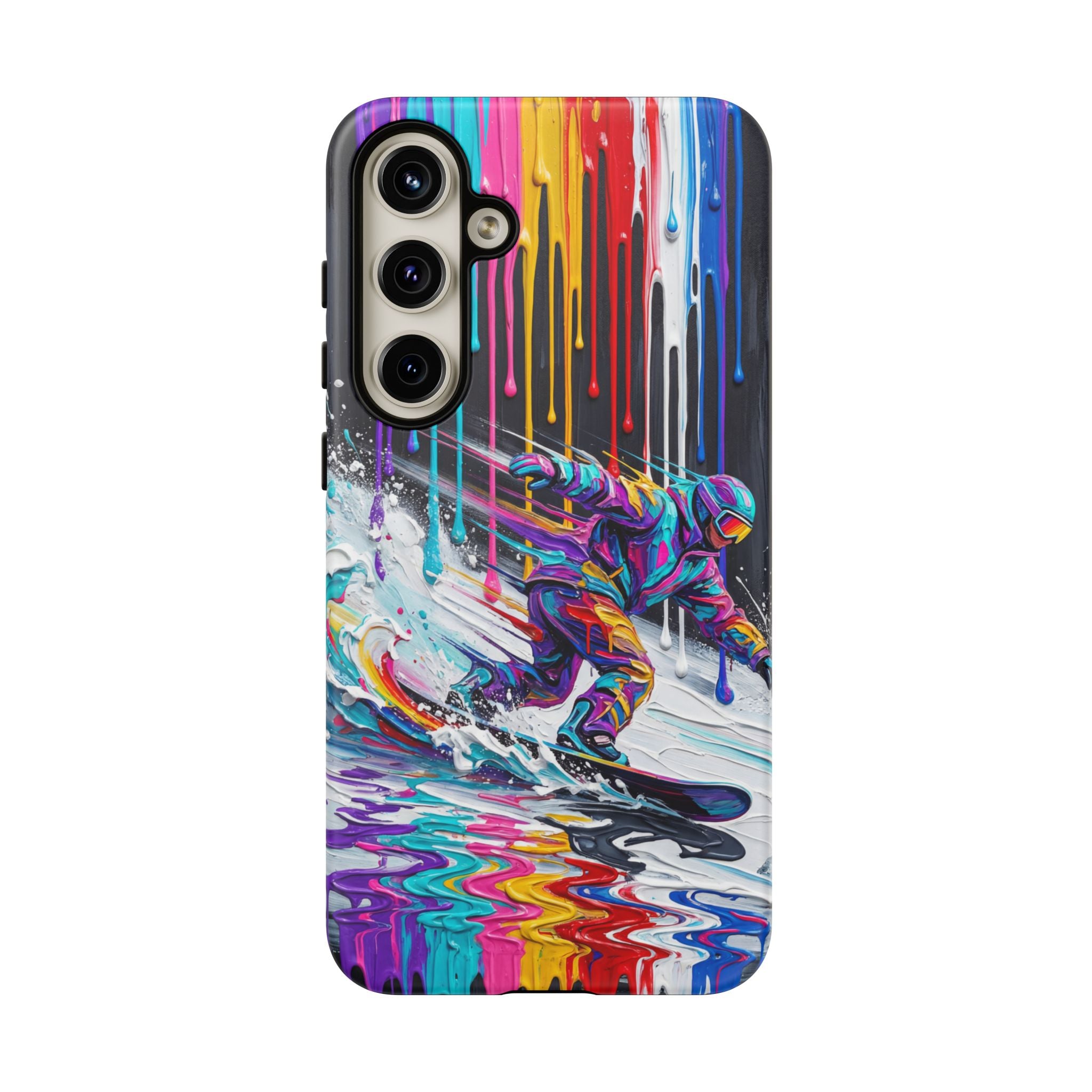 Colourful Snowboarder Art  Samsung Galaxy Phone Case