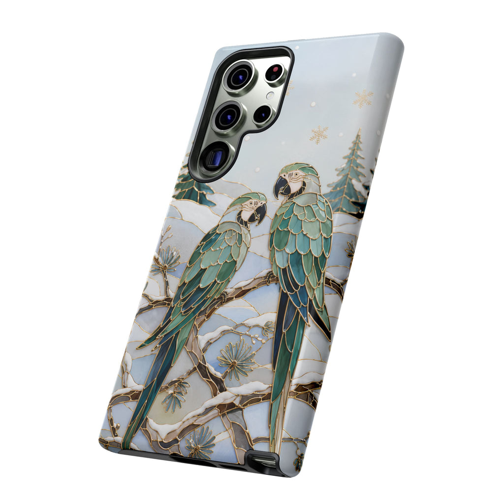 Parrot Phone Samsung Galaxy Case | Winter Bird Phone Case