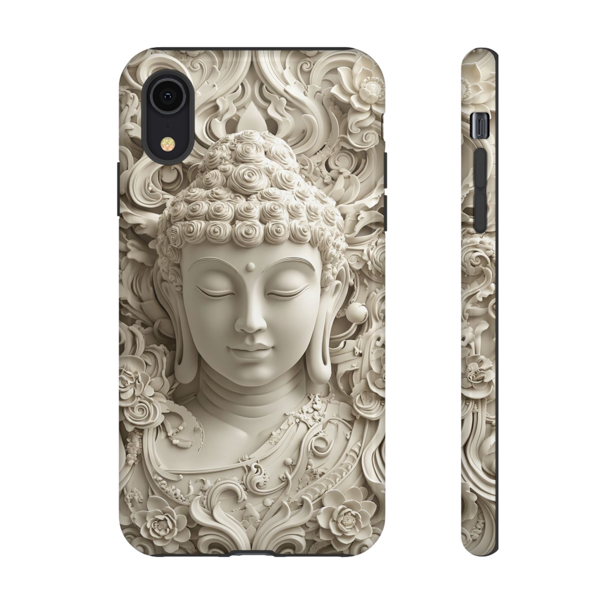 Buddha Relief iPhone Case — Serene Zen Protective Phone Cover