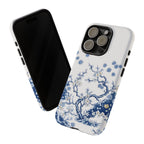 Vintage Blue White Porcelain iPhone Case | Chinoiserie Floral Tough Cover