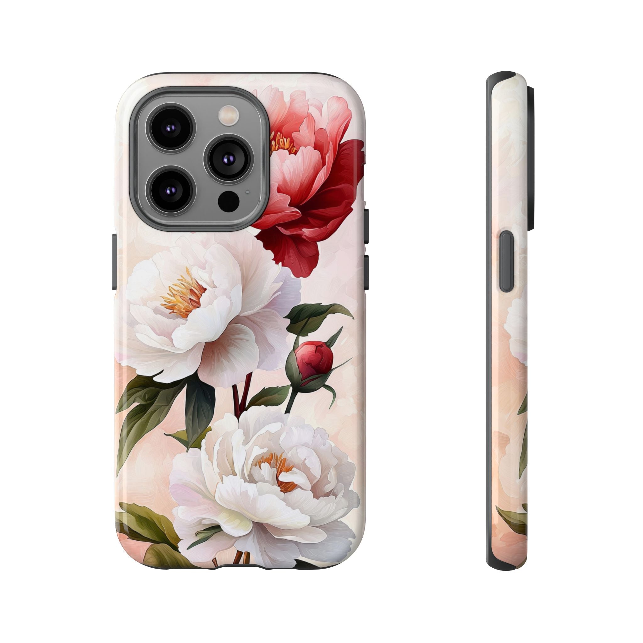 Floral Peony Tough iPhone Case