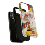 Vintage Scooter Granny iPhone Case | Colourful Retro Elderly Lady Design