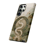 White Snake Samsung Galaxy Phone Case | Celestial Zodiac Phone Case