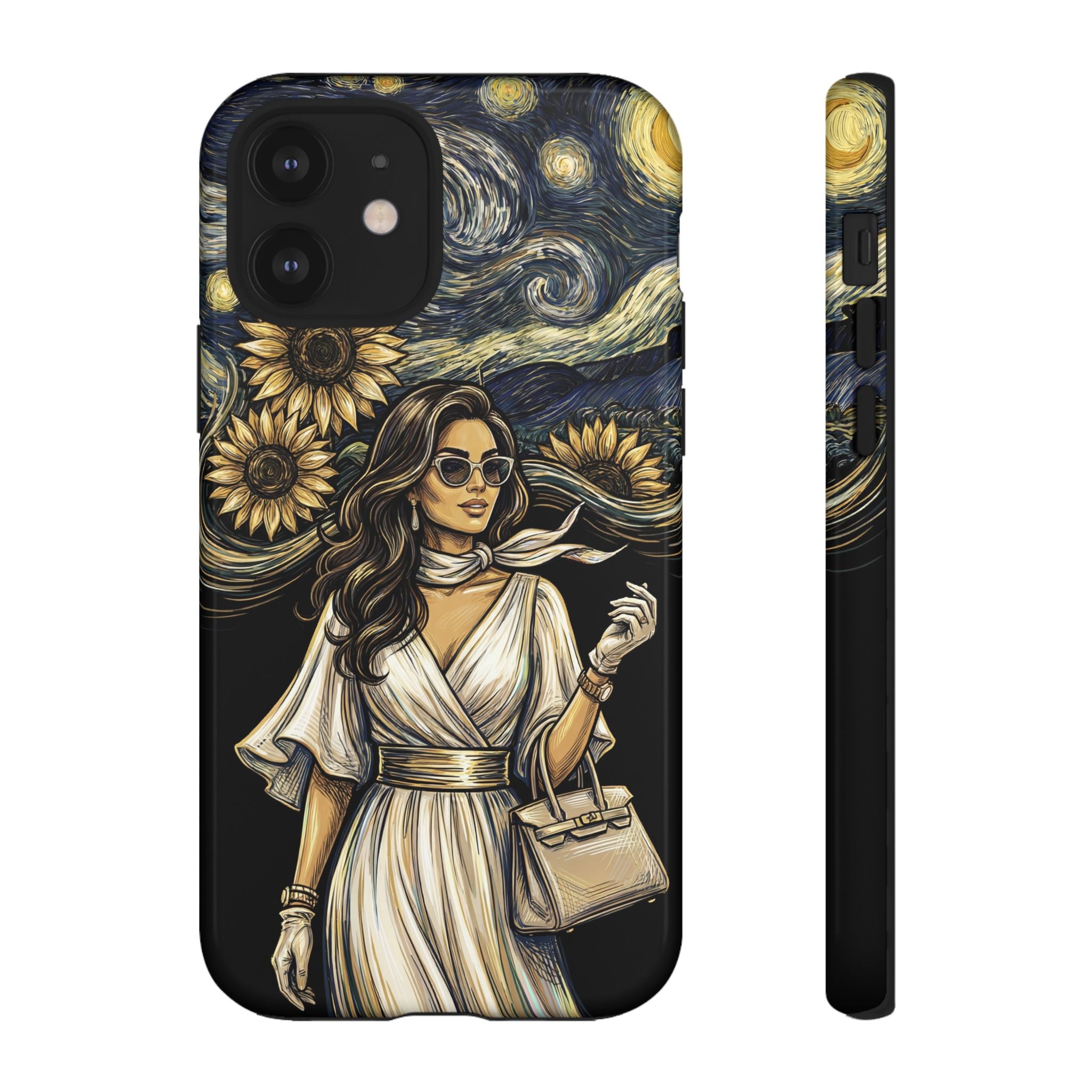 Van Gogh Night Sunflowers iPhone Case | Chic Woman Art
