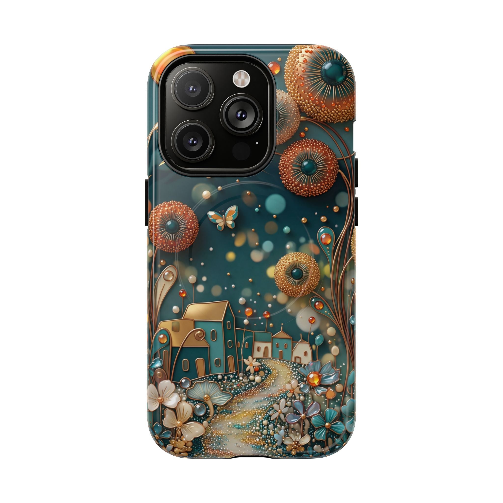 Custodia MagSafe per iPhone con fantasia floreale | Design Dreamy Cottage Garden