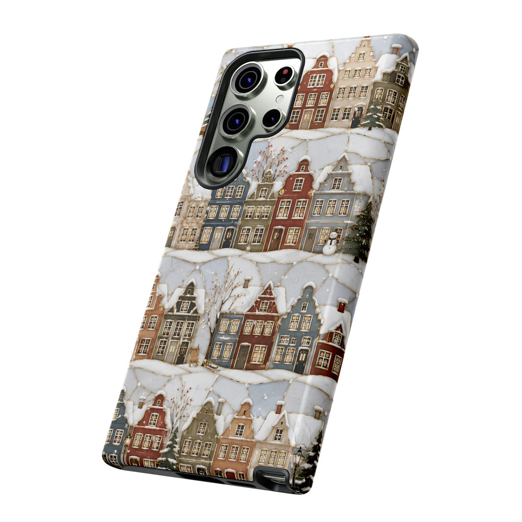 Winter Village Samsung Galaxy Phone Case | Snowy Town Phone Case