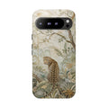 Leopard Floral Google Pixel Phone Case | Vintage Botanical Phone Case