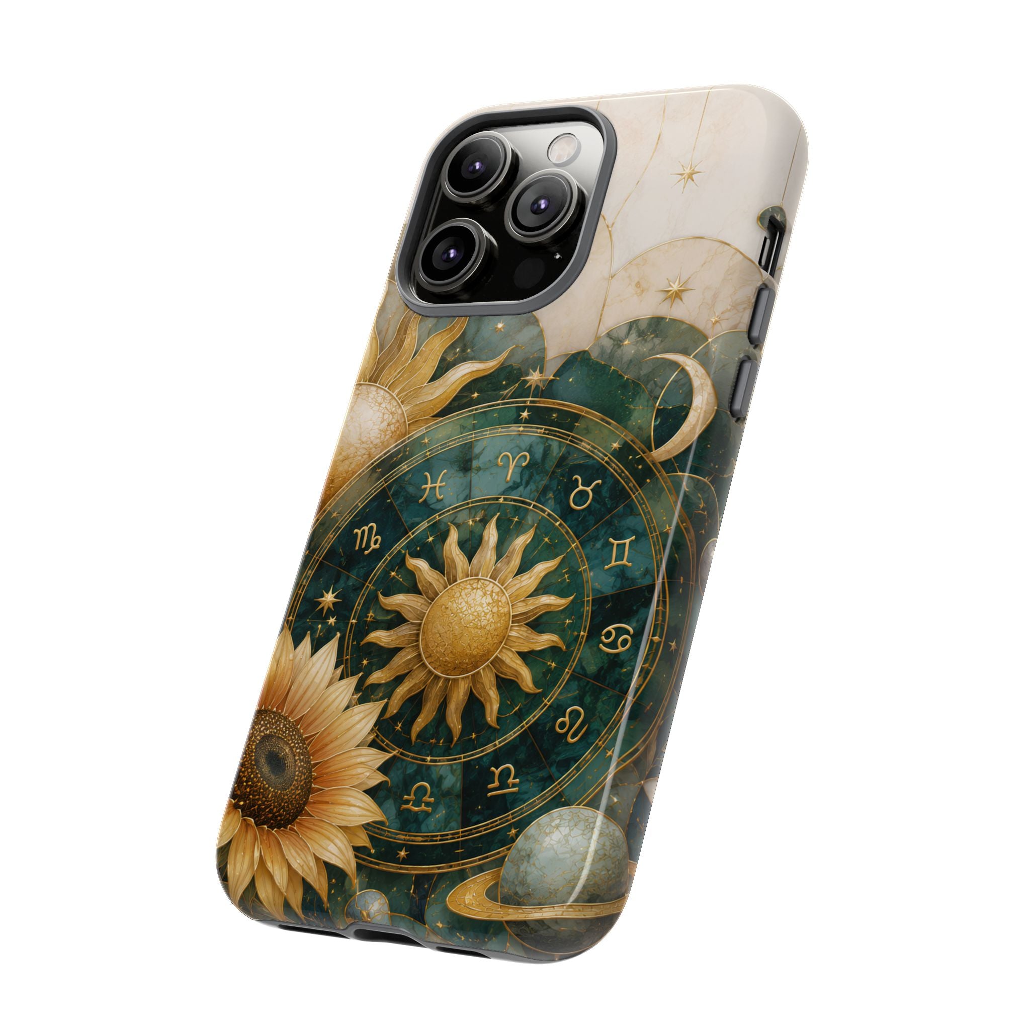 Celestial Sun iPhone Case | Zodiac Wheel iPhone Case