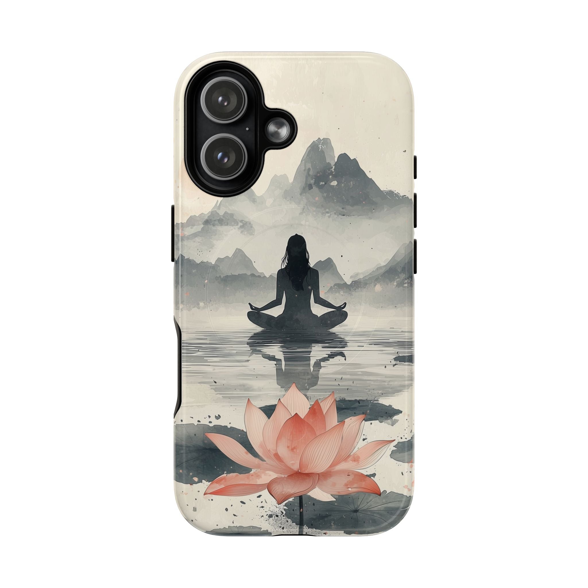 Zen Yoga Meditation Lotus MagSafe iPhone Case