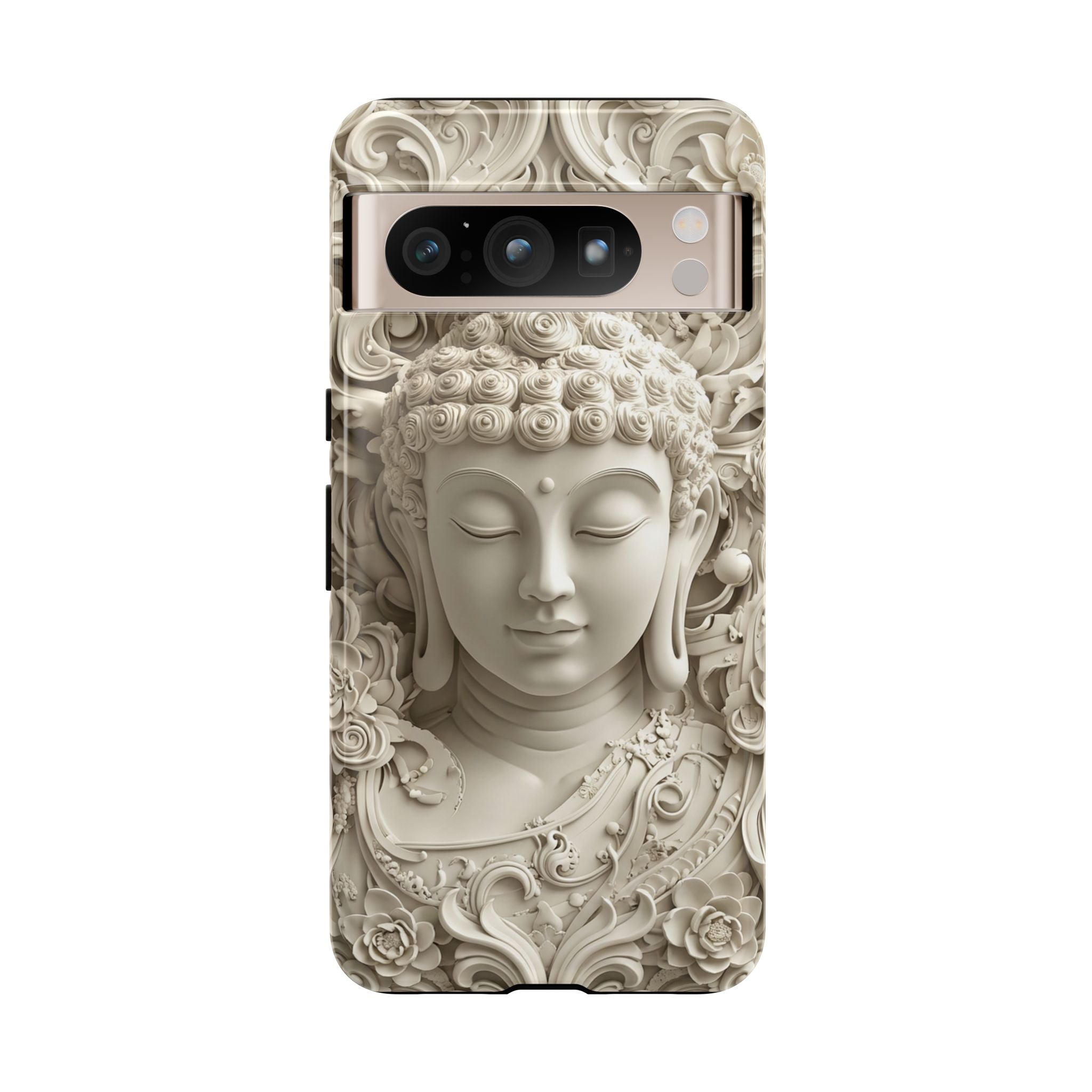 Buddha Relief Google Pixel Case — Serene Zen Protective Phone Cover
