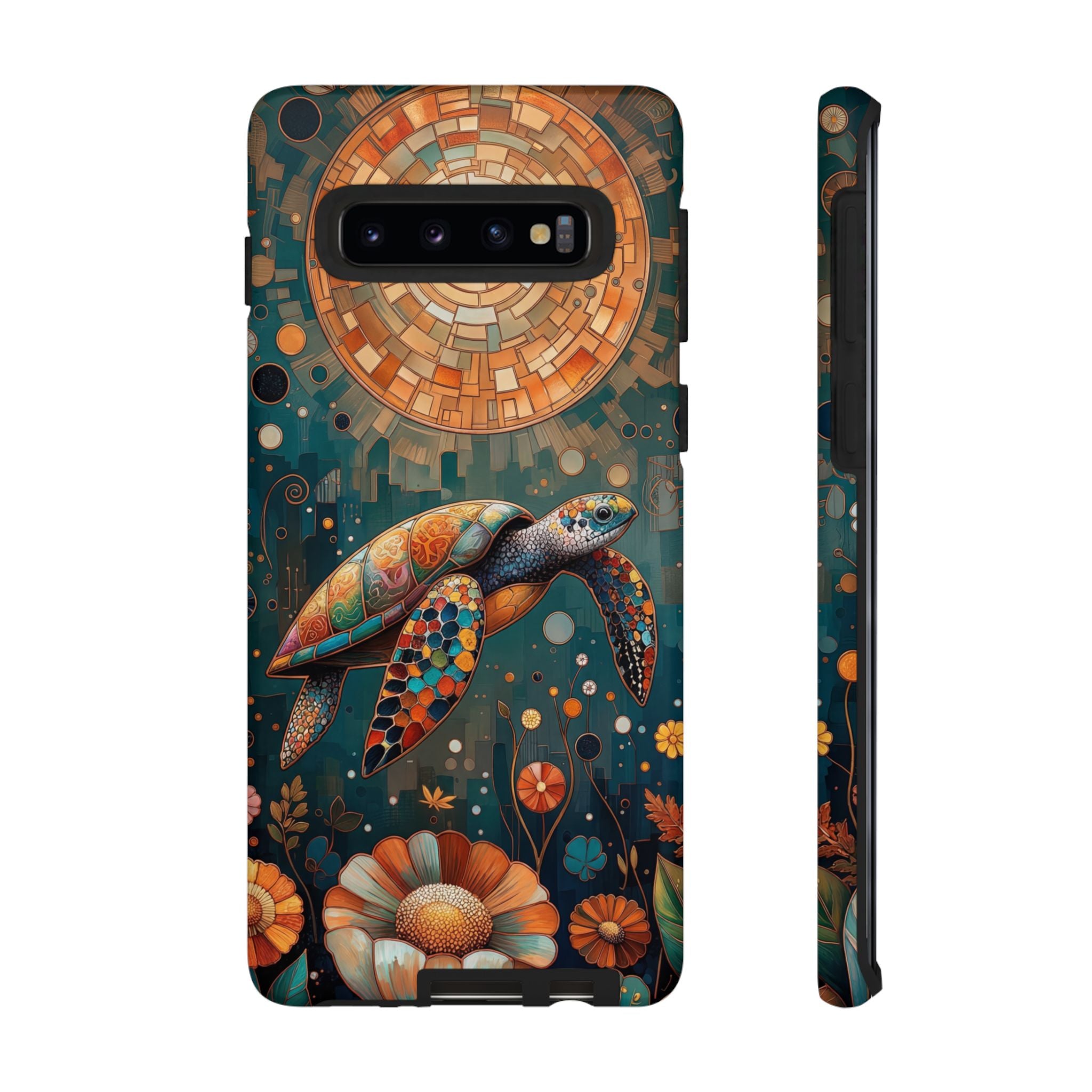 Colourful Mosaic Sea Turtle Samsung Galaxy Case