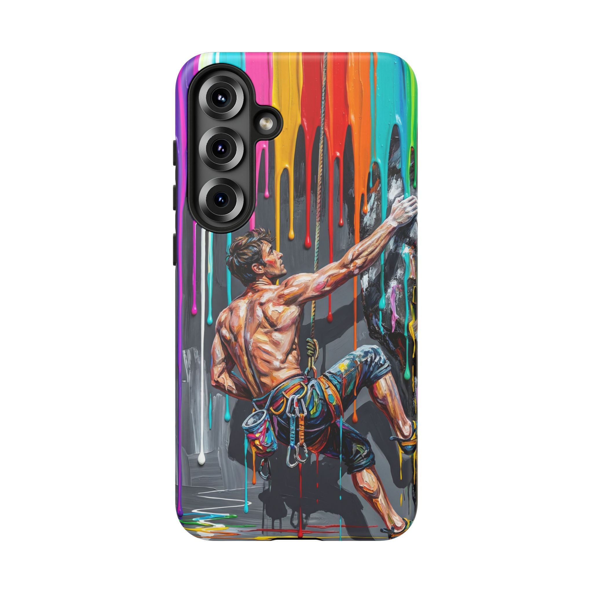 Colourful Rock Climber Art Protective Samsung Galaxy Phone Case