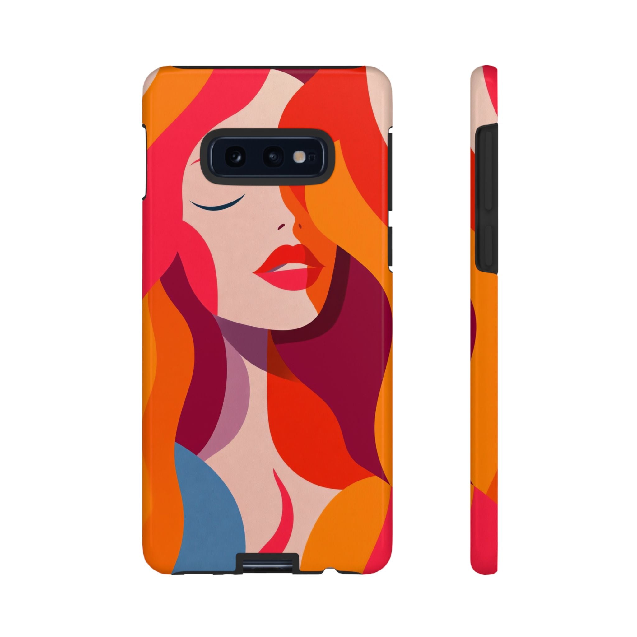 Retro Pop Art Woman Samsung Galaxy Case | Bold Colourful Abstract Portrait