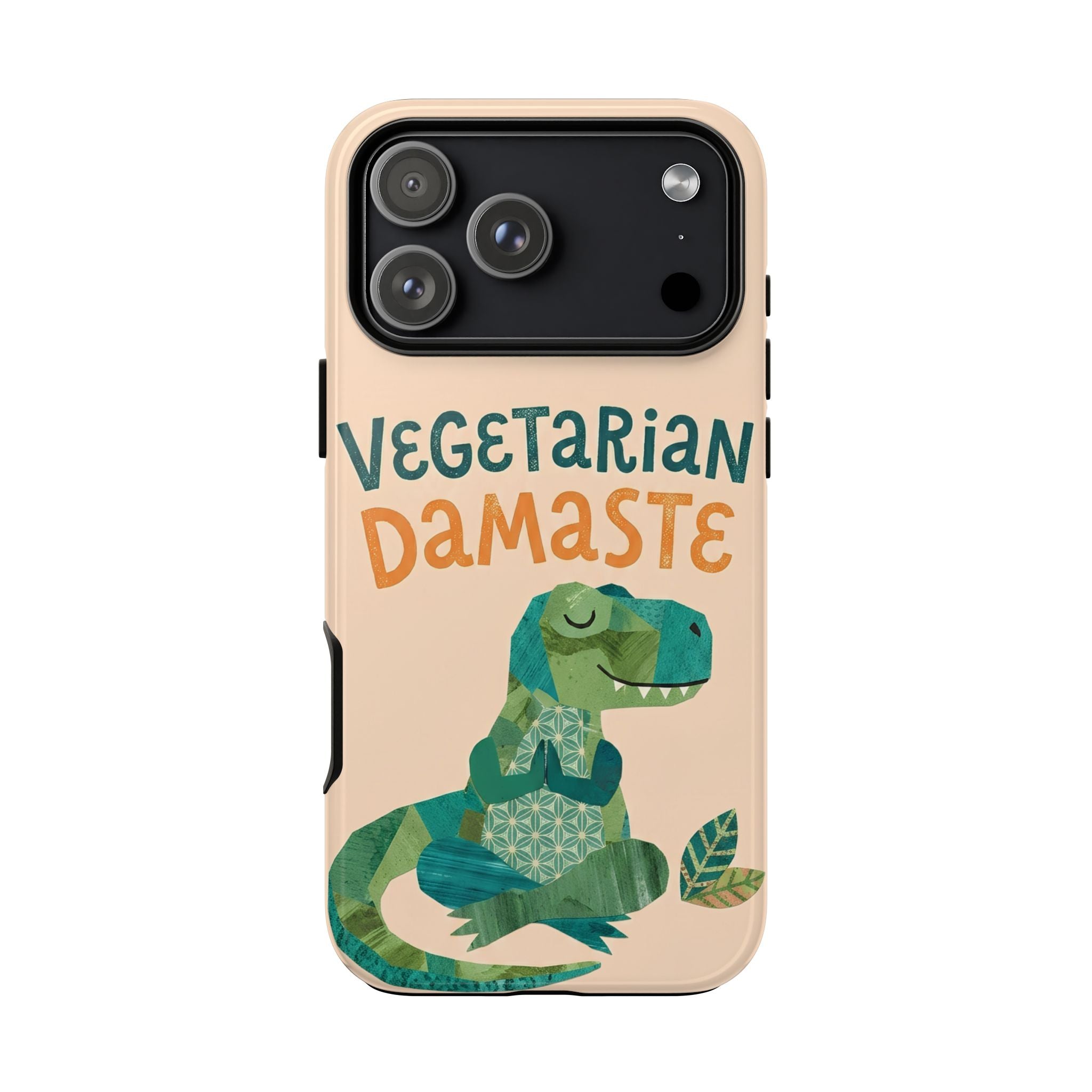 Cute Dinosaur Tough iPhone Case | Whimsical Meditating Dino Cover