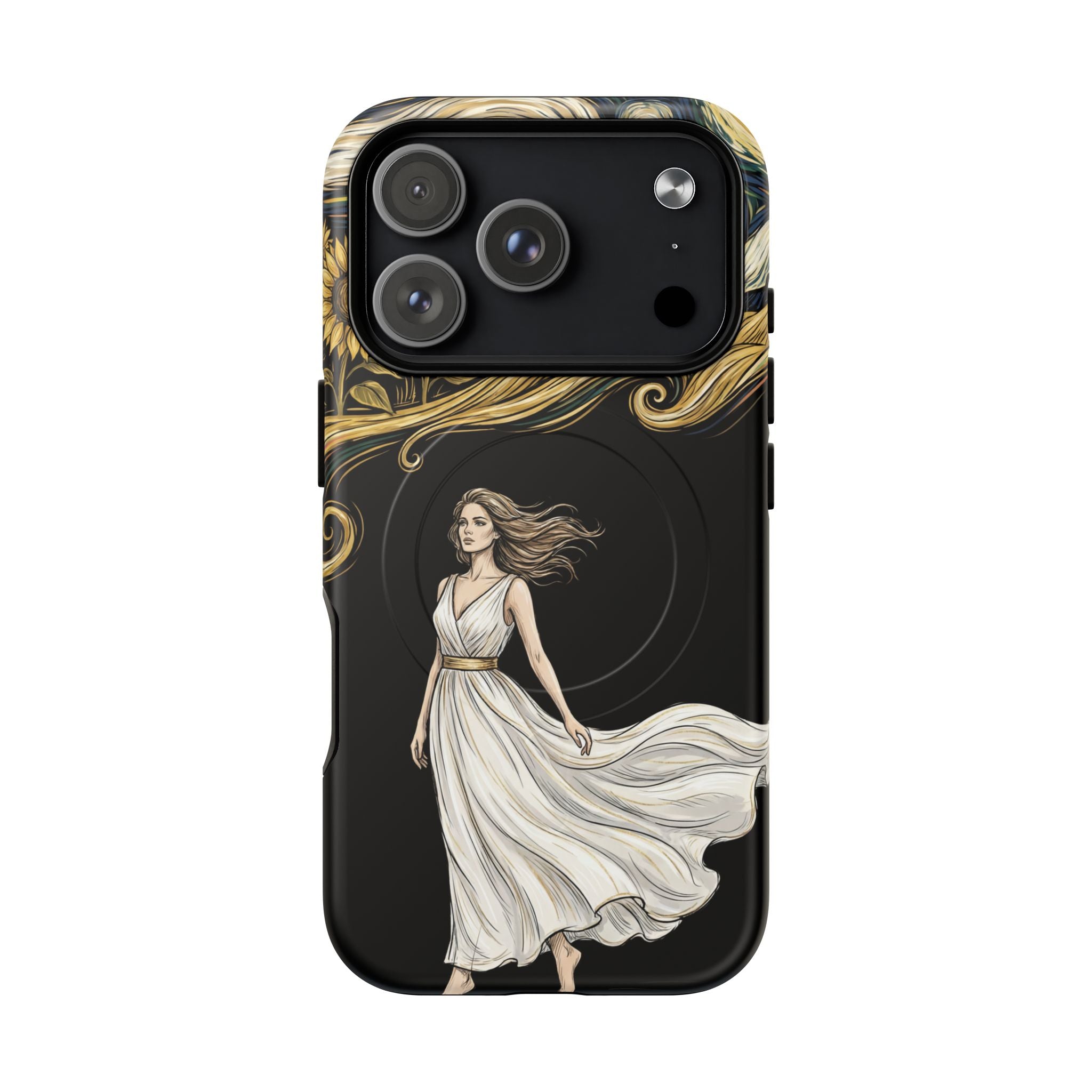 Grecian Muse MagSafe iPhone Case | Artistic Goddess Protective Case