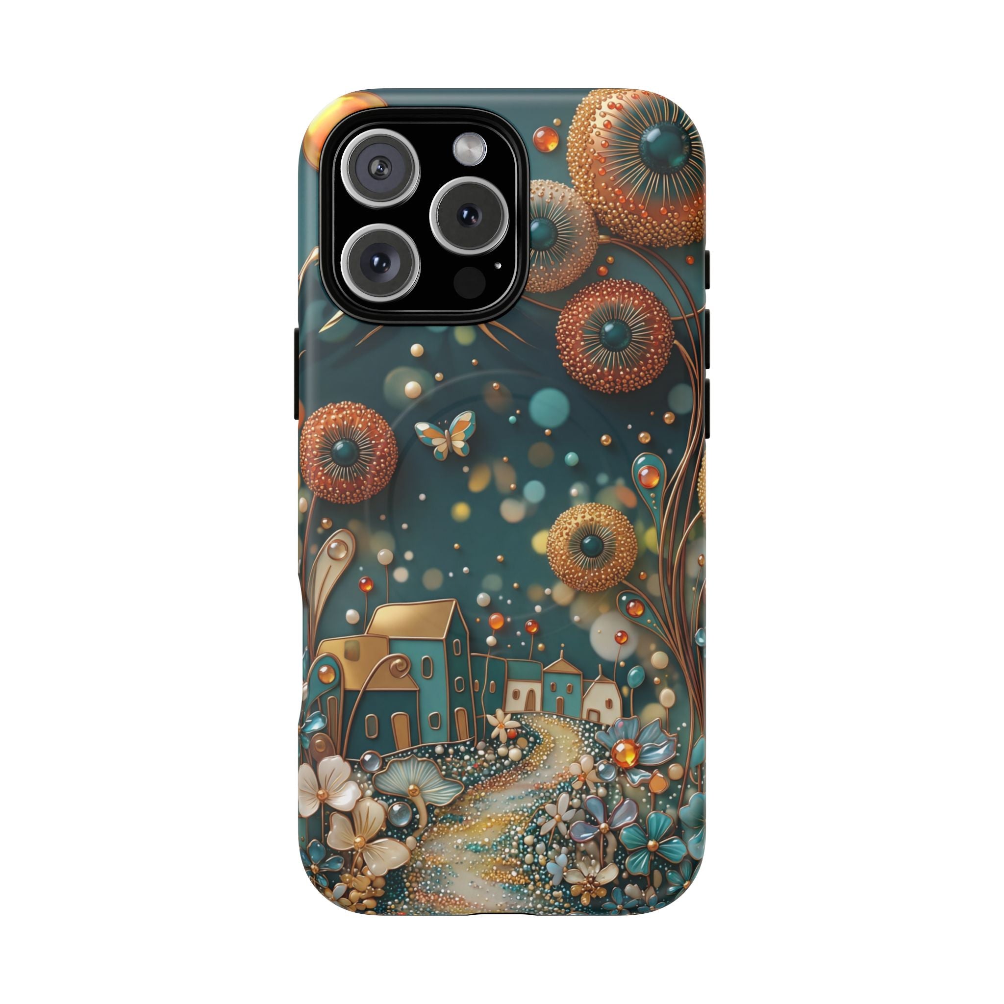 Custodia MagSafe per iPhone con fantasia floreale | Design Dreamy Cottage Garden