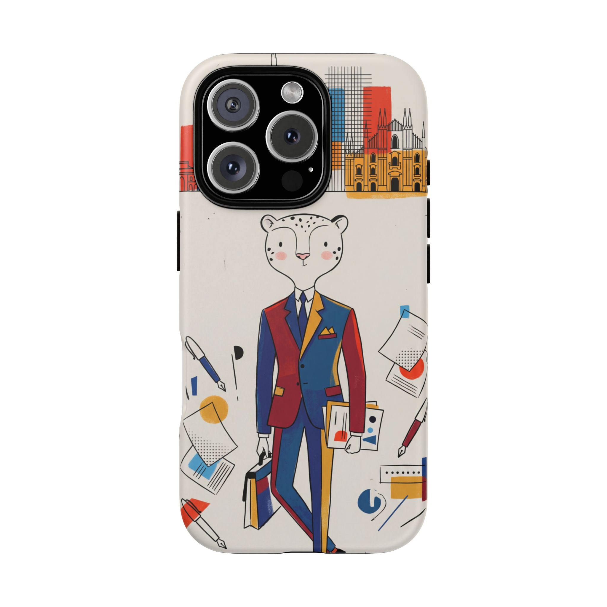Leopard Executive Phone Case | Business Chic Illustrated