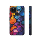 Abstract Colourful Drop Google Pixel Case — Vibrant Stained-Glass