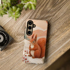Winter Squirrel Samsung Galaxy Phone Case | Woodland Animal Phone Case