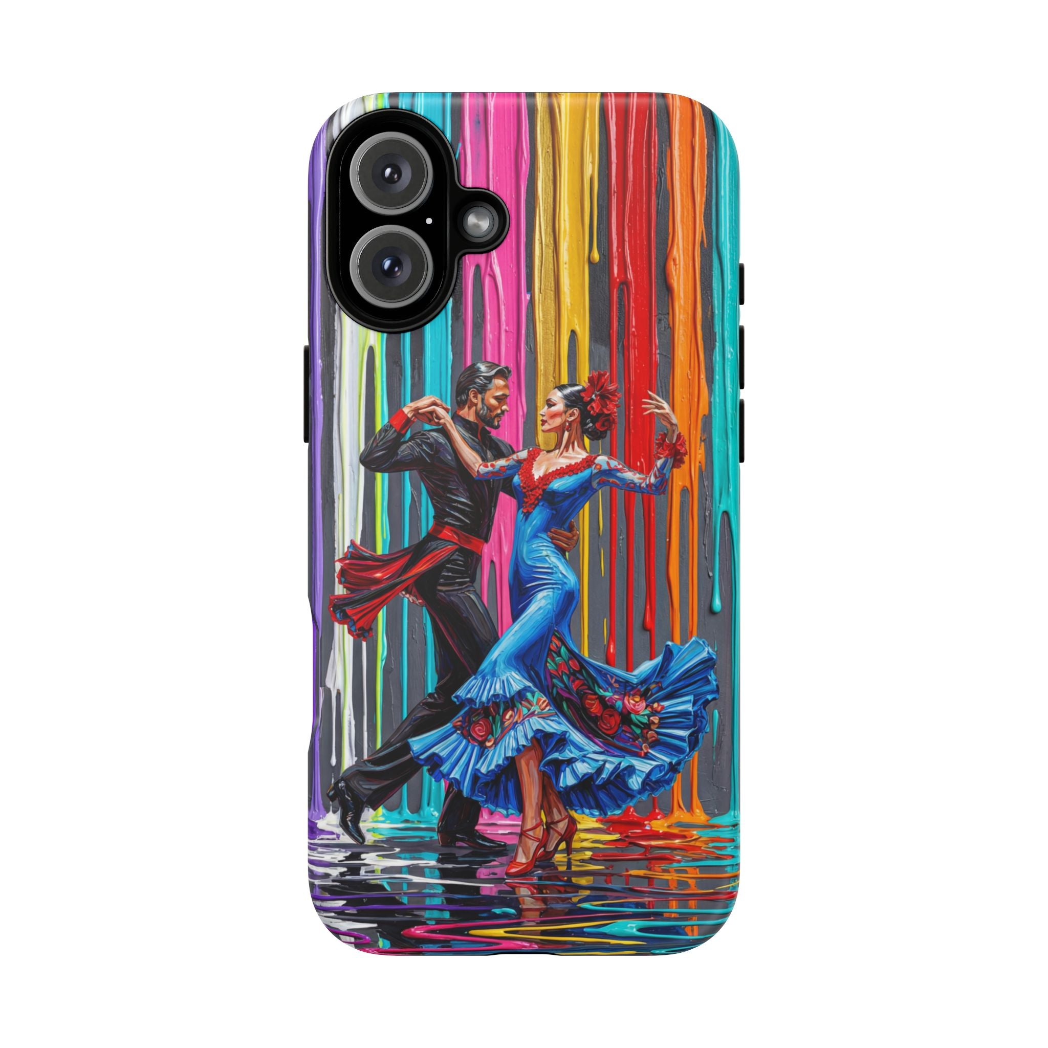 Colorful Tango iPhone Case | Vibrant Dancing Couple Art Protection