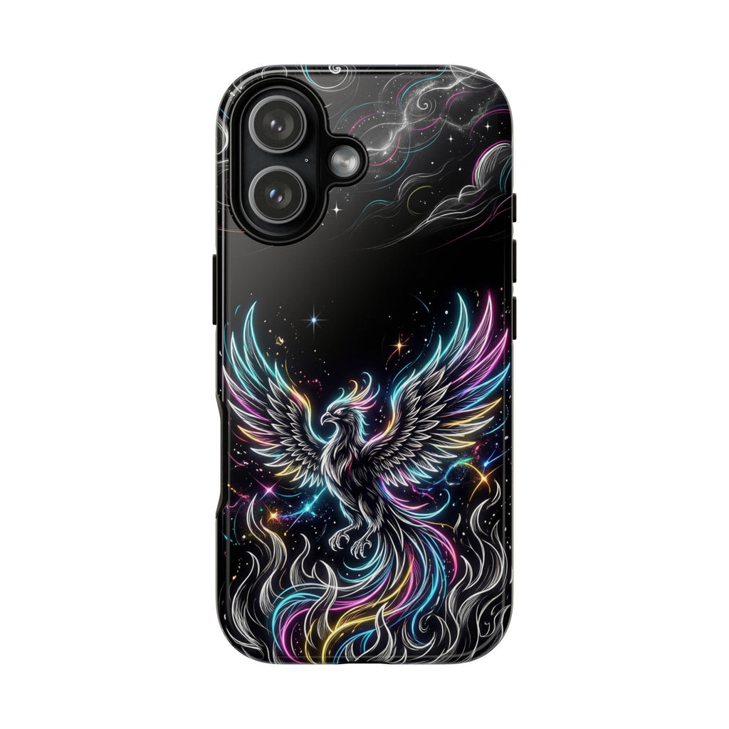 Colorful Neon Phoenix Tough iPhone Case