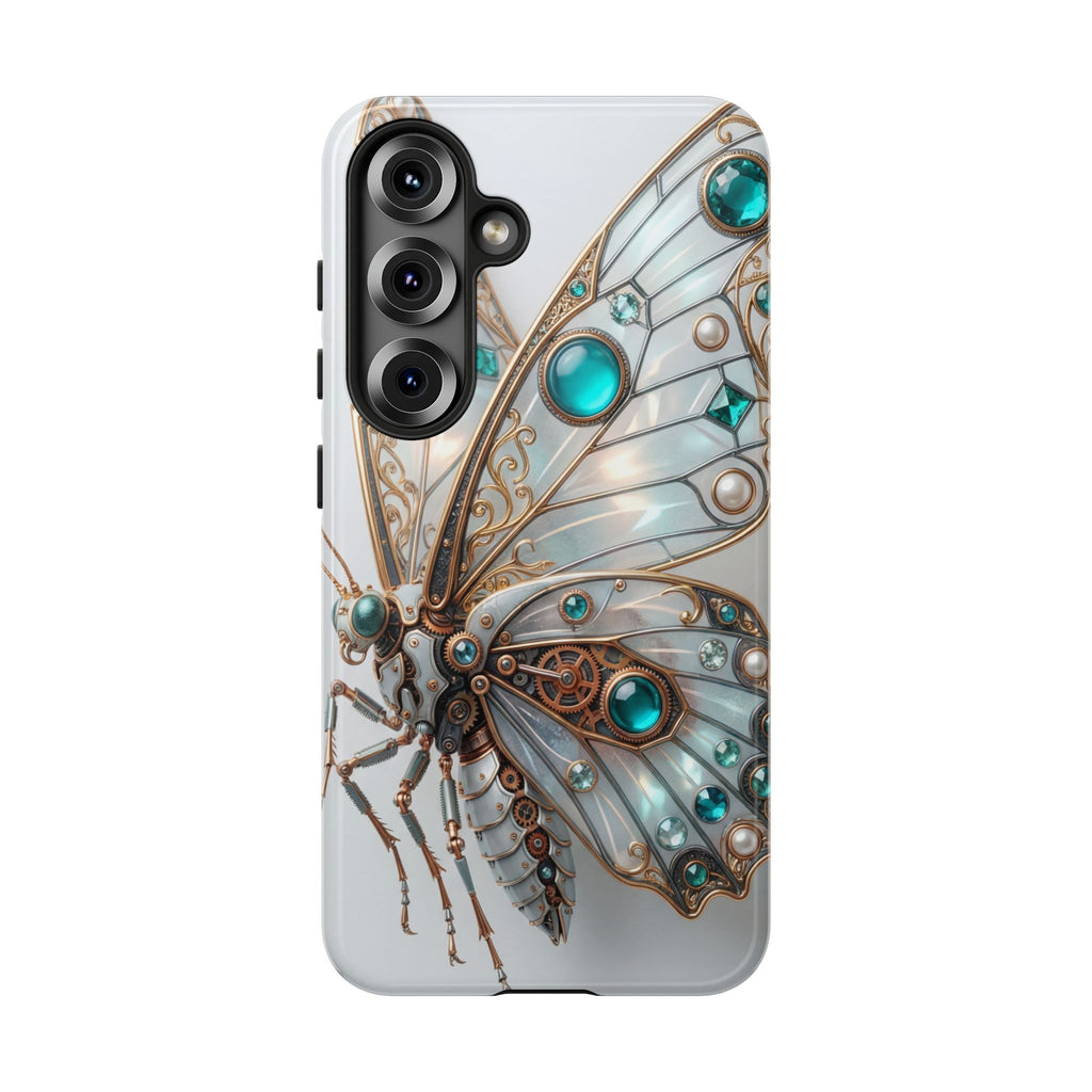 Butterfly Gem Phone Case — Steampunk Teal Jewel Samsung Galaxy Case