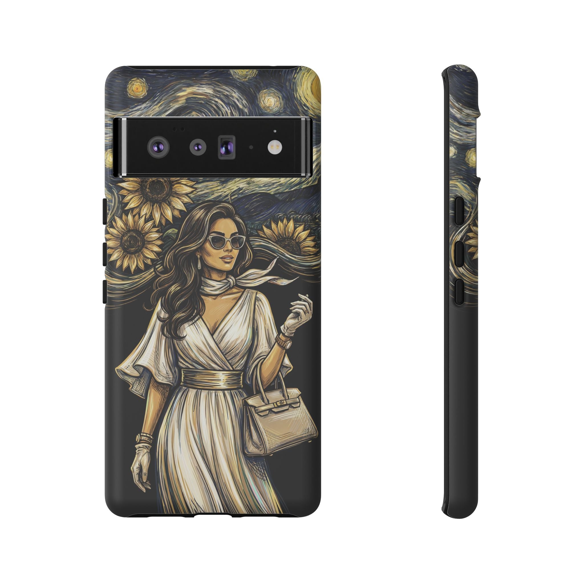 Van Gogh Night Sunflowers Google Pixel Phone Case | Chic Woman Art