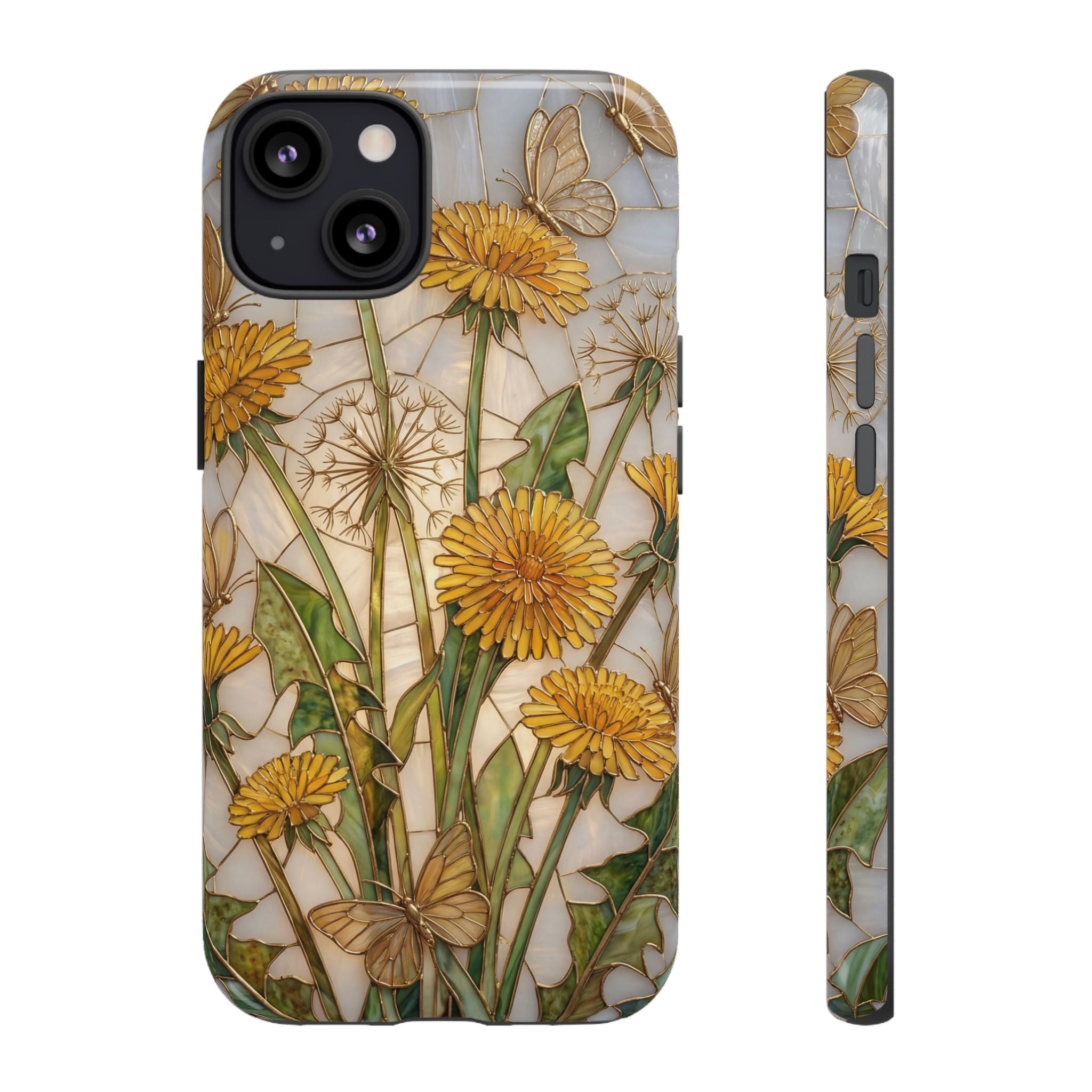 Dandelion Bouquet Tough iPhone Case — Floral Botanical Protective Cover