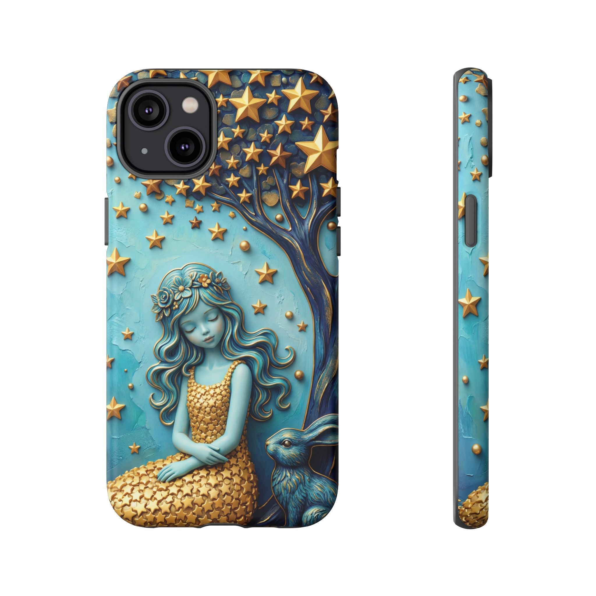 Dreamy Maiden & Star Tree iPhone Case