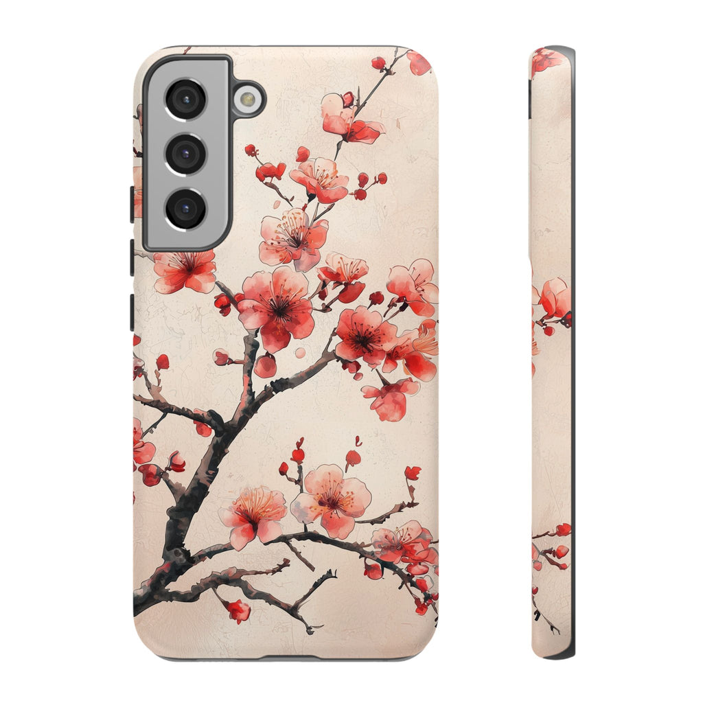 Cherry Blossom Samsung Galaxy Phone Case | Pink Blossom Branch Design
