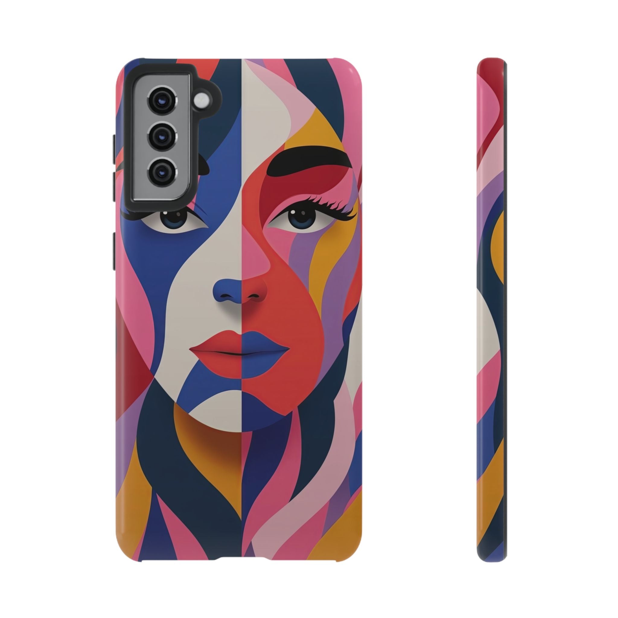 Abstract Colourful Face Samsung Galaxy Case | Vibrant Pop Art