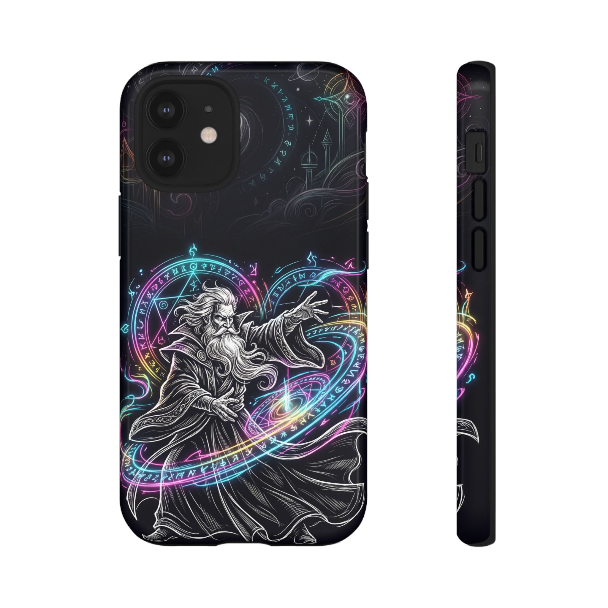 Neon Spell Art Wizard Magic iPhone Case