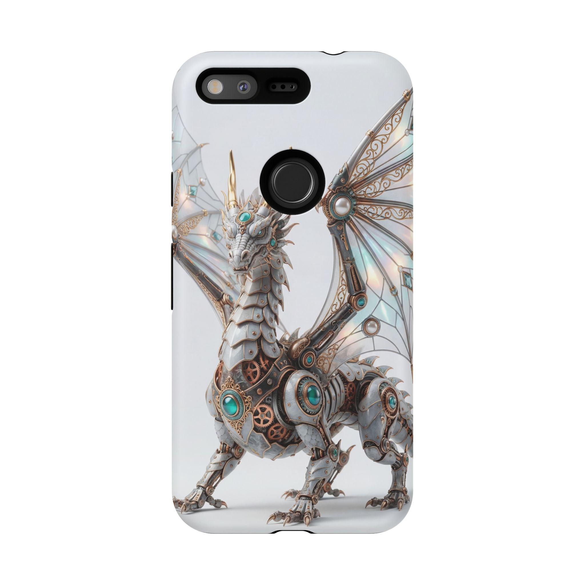 Steampunk Mechanical Dragon Google Pixel Case — Fantasy Armor Protective Cover