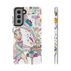Musical Pianist Samsung Galaxy Phone Case | Colorful Whimsical Piano Art