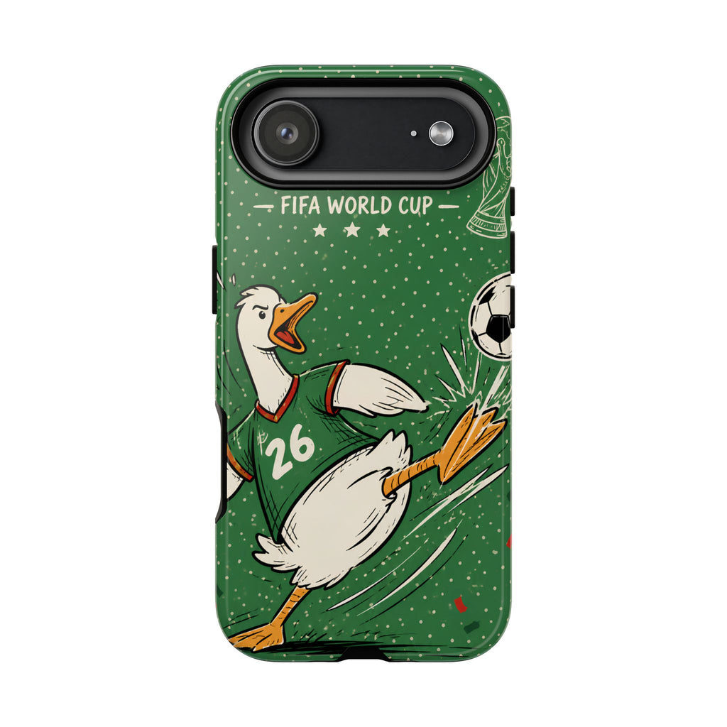 Soccer Duck iPhone Case | Funny Sports Mascot Cover