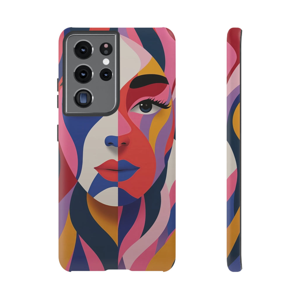 Abstract Colourful Face Samsung Galaxy Case | Vibrant Pop Art