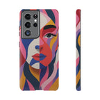 Abstract Colourful Face Samsung Galaxy Case | Vibrant Pop Art