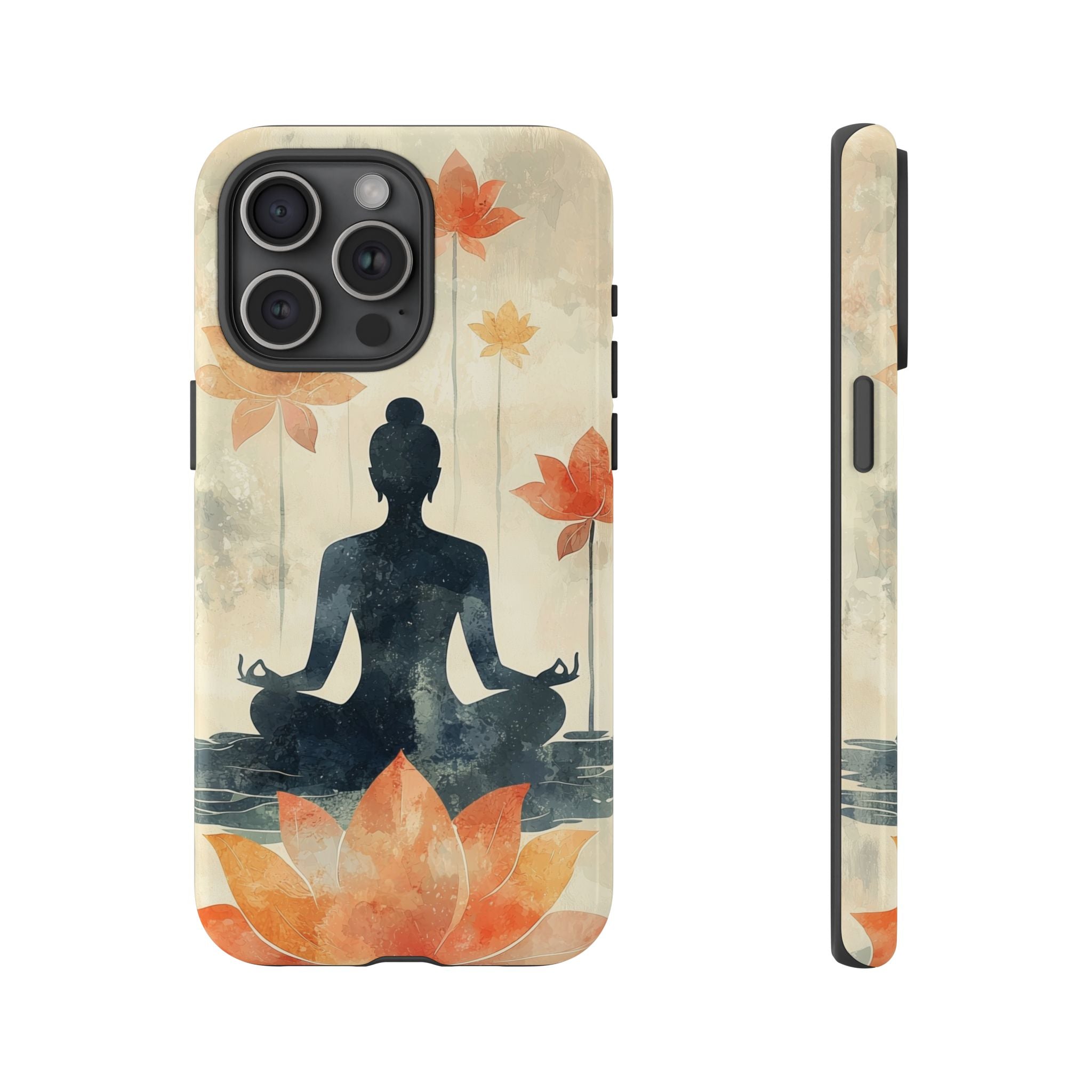 Yoga Lotus iPhone Case | Meditative Silhouette