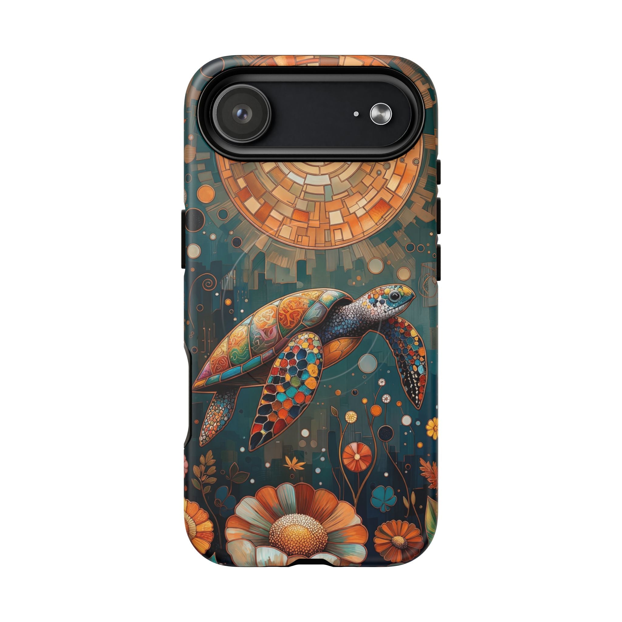 Custodia MagSafe per iPhone a forma di tartaruga marina