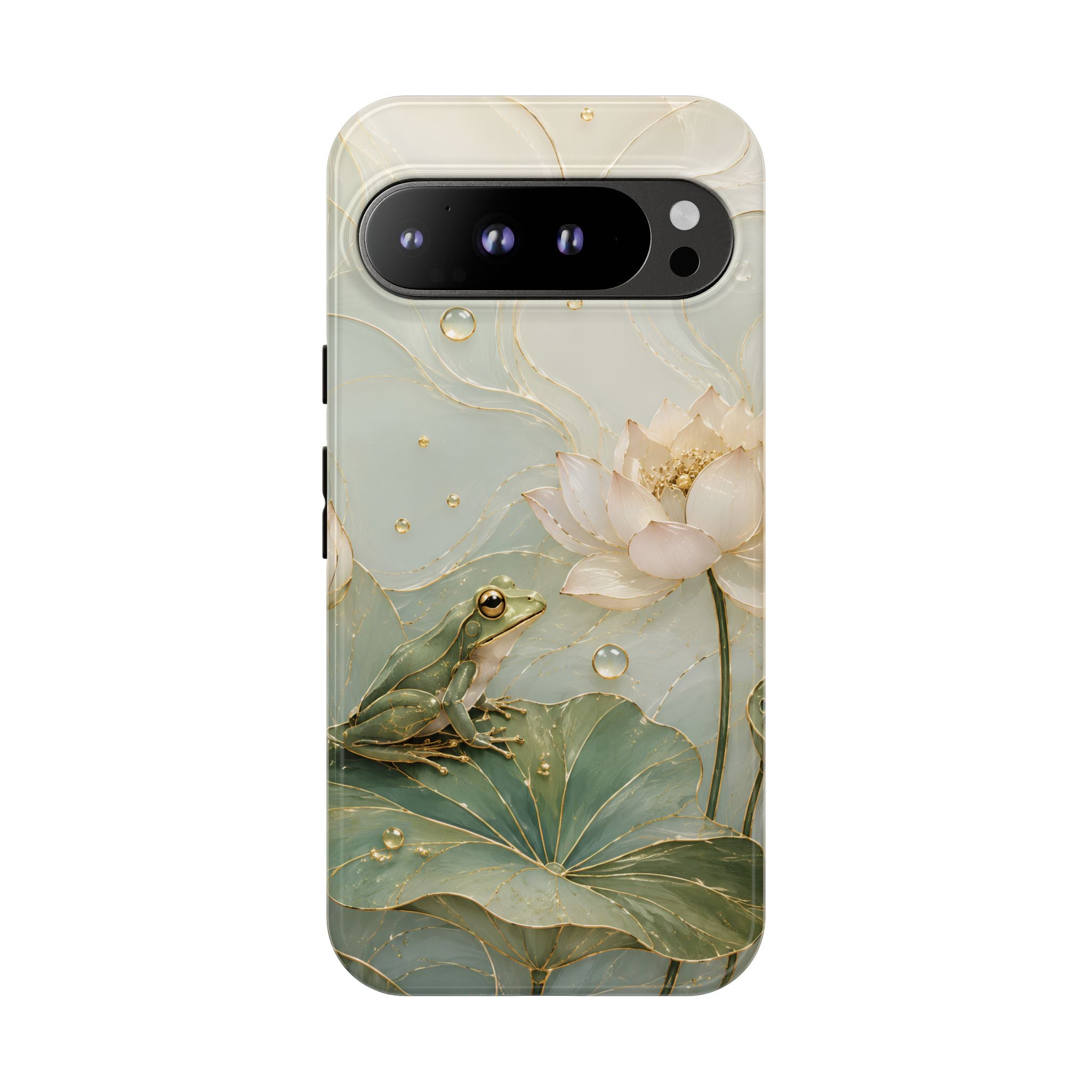 Lotus Frog Google Pixel Phone Case | Water Lily Phone Case