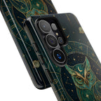 Moonlit Owl Samsung Galaxy Phone Case | Stained Glass Owl Phone Case