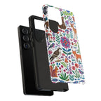 Wild Garden Samsung Galaxy Phone Case | Cute Forest Animals Floral Pattern Tough Case