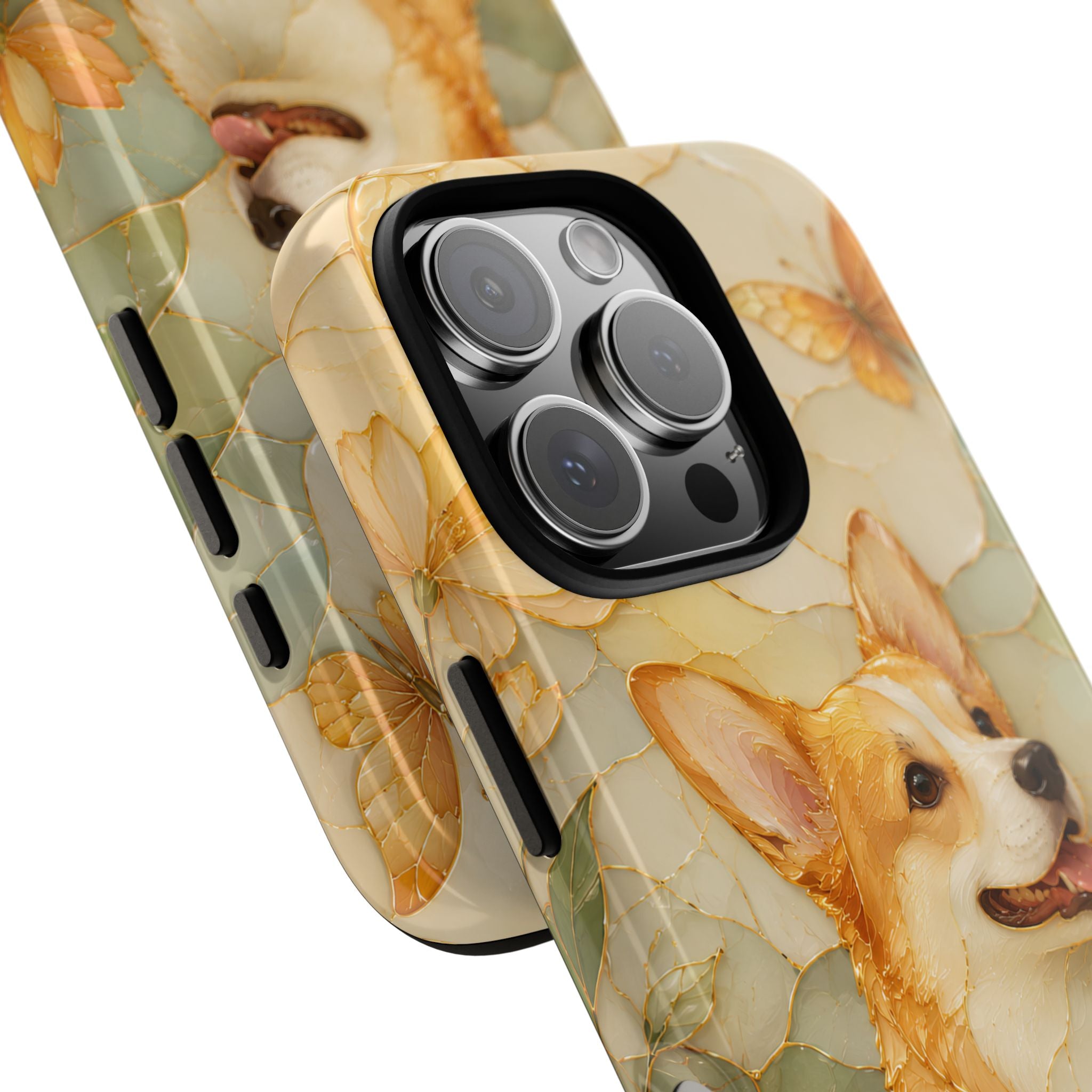 Corgi iPhone Case | Stained Glass Dog iPhone Case