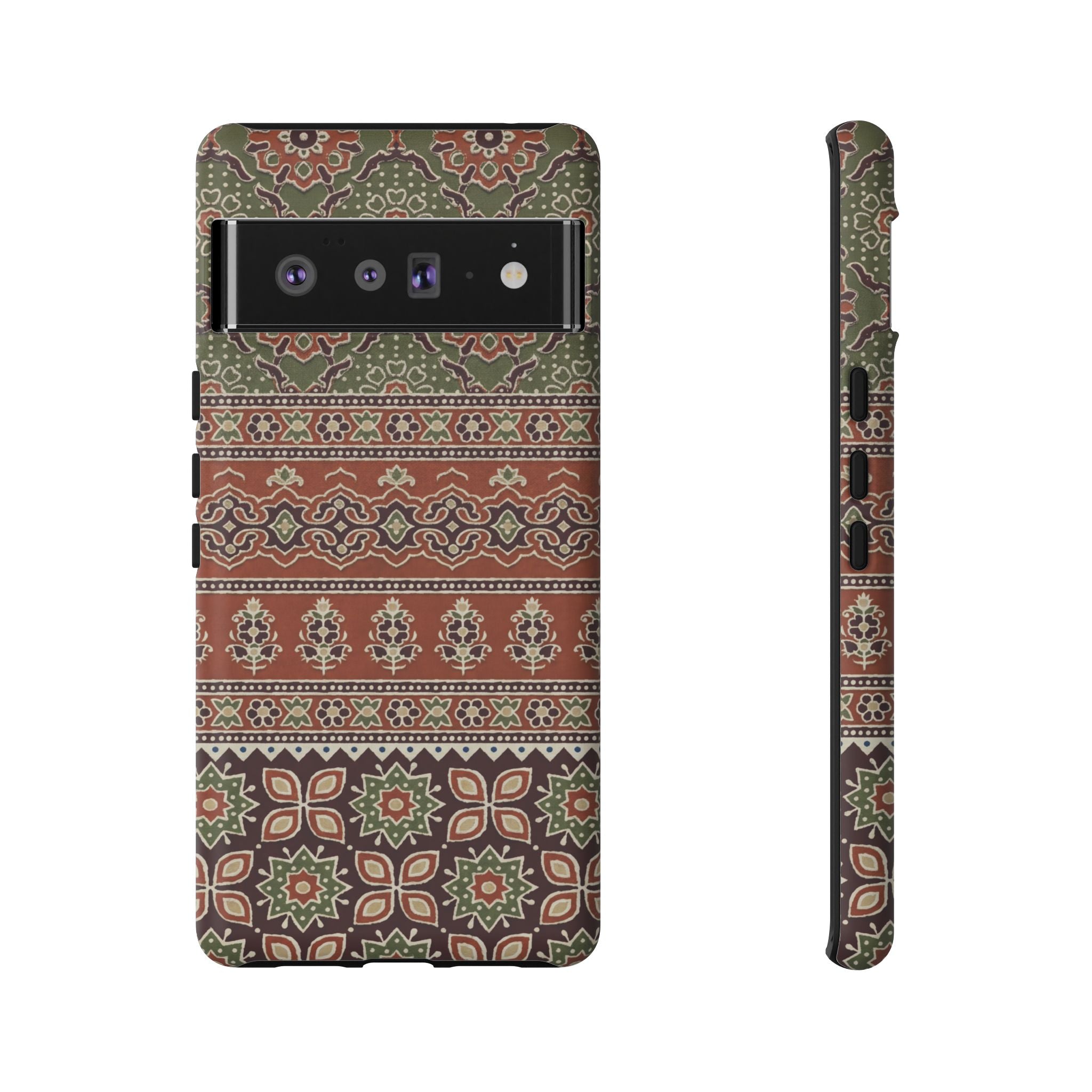 Batik Floral Protective Google Pixel Case