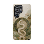 White Snake Samsung Galaxy Phone Case | Celestial Zodiac Phone Case