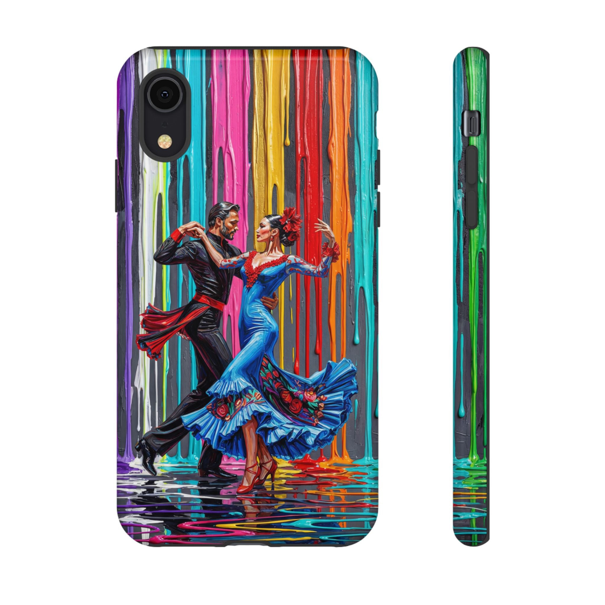 Colorful Tango iPhone Case | Vibrant Dancing Couple Art Protection