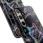 Cool Hoodie Neon Street Cat Samsung Galaxy Phone Case