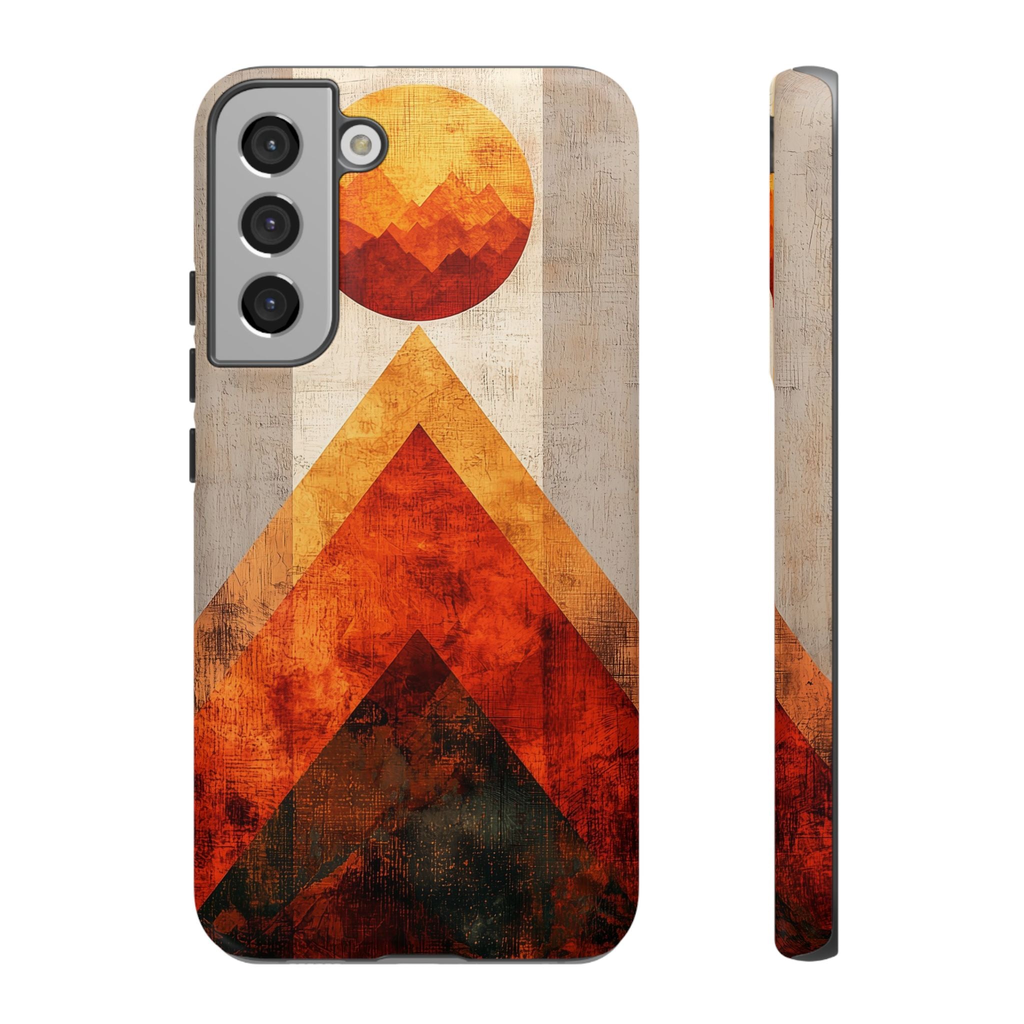 Retro Geometric Sunset Samsung Galaxy Case